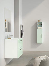 Randalsa Mobile Nexo 60 cm | Verde | 61 x 61 x 46 cm | Mobile con 2 cassetti + lavabo in Ceramica