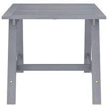 vidaXL Set Pranzo da Giardino 5 pz in Legno Massello di Acacia Grigio
