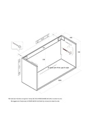 tft Mobile Bagno Sospeso 100 cm in Legno Ibiza Tabacco Chiaro