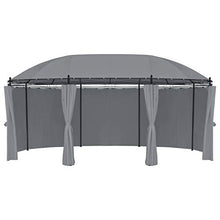 E E-NICES Gazebo con Tende 530x350x265 cm Antracite