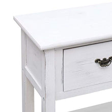 FAMIROSA Credenza Bianco Anticato 115x30x76 cm in Legno