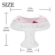 4 maniglie per armadietti, credenze, cassetti, mobili da cucina o camera dei bambini, rosa giapponese Sakura Cherry Blossom