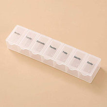BGSFF Portapillole Organizer 7 Griglie Coperchio Indipendente Trasparente e Visibile Dispenser Pillole Settimanale Astuccio Rosa