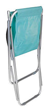 VERDELOOK Formentera, Sedia Sdraio oscillante 90x60x73 cm, Celeste, per arredo Esterni
