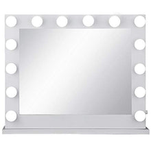 OldFe 80x65cm Il Specchio Trucco Tonde Professionale 14pz LED Il Specchio Trucco con Luci Regolabili in Bianco