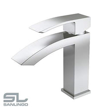 Moderno Bagno Lavandino Lavabo Cromo Miscelatore Monocomando Rubinetto Sanlingo