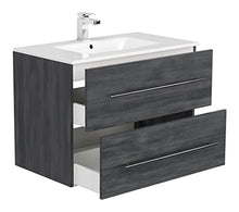Set di mobili da bagno OPTIMO 80cm (6 pezzi) grigio grafite
