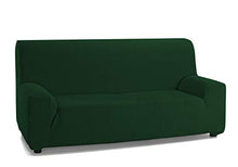 Martina Home Custodia per Divano, Elasticizzata, Modello Emilia 3 posti Verde Bottiglia