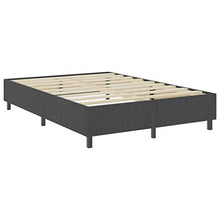 SKM Letto a Molle Grigio Scuro in Tessuto 140x200 cm (73.3kg)