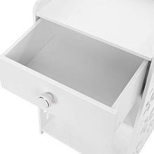 Yuanyan Comodino a 3 ripiani, tavolino con 1 cassetto, comodino per camera da letto, tavolino da caffè, design alla moda, facile da pulire, mensola per mobili da camera da letto e bagno