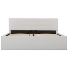 SKM Giroletto con Contenitore Idraulico Bianco Similpelle 140x200cm