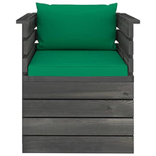 vidaXL Set Divani da Giardino Pallet 12 pz con Cuscini Massello Pino