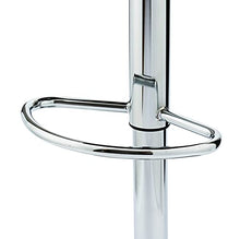 Ibbe Design Set di 2 Marrone Sgabelli da Bar Sedia da Cucina Altezza Regolabile Girevoli Sedie da Bar Coco in Ecopelle Senza Braccioli, Gambe in Metallo d'Argento con Poggiapiedi