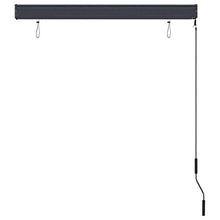 vidaXL - Tenda avvolgibile per esterni, 120 x 250 cm, blu e bianco