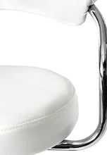 Wink design, Chattanooga, Set Due Sgabelli Bar, finta pelle, Bianco