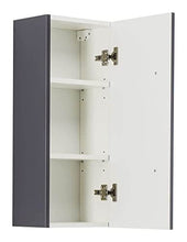 Set di mobili da bagno Firenze 100 (5 parti/A) antracite satinato, specchio LED