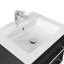Mobile bagno con lavabo Villeroy & Boch Venticello 60cm nero satinato