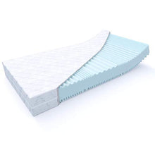 MSS Aqua Deluxe - Materasso in schiuma fredda Oeko-TEX a 7 zone, 130 x 200 x 16 cm, grado di durezza H4 & H5