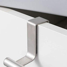 PTONZ Barra Portasciugamani Asta in Acciaio Inox 201 Estensibile da Appendere Sopra la Porta Grande Barra per Asciugamani e Asciugapiatti in Acciaio - Argento
