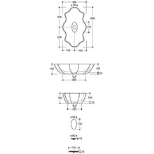 Lavabo d'appoggio Seastar Vitruvit cm 65x39 ceramica bianca