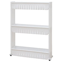 EYEPOWER Scaffale Stretto 12,5cm Portaoggetti Cucina Bagno 3 Livelli Ripiani Bianco
