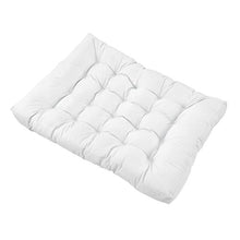 [en.casa] Cuscini per Palette - a 7 Pezzi - Cuscino Sedile + Cuscino Schienale [Bianco] Divano a Palette Adatto per Dentro e Fuori
