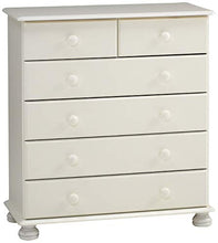 Steens Richmond Comò con 6 Cassetti, MDF, Bianco