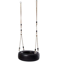 Altalena Tire Swing Children Hanging Seat, Safe E Fun To Bear Bambini All'aperto - Nero