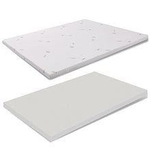 miasuite i sogni italiani Topper CORRETTORE in MEMORYFOAM per Materasso Misura Francese 140x190 Altezza 5 CM SFODERABILE Aloe Vera