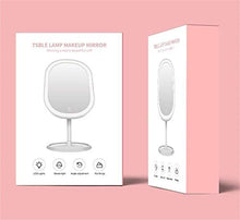 ZCCL Specchio per Il Trucco Specchio per Il Trucco a LED, [Ricaricabile] Specchio per Il Trucco Portatile con luci, Interruttore Touch Screen, Specchio cosmetico a Risparmio energetico con rotazi