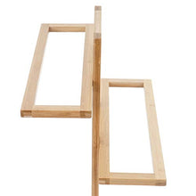 Arredo bagno HWC-B74 portasciugamani legno bambù 80x42x27cm