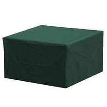 LIMENG - Copertura protettiva rettangolare impermeabile per mobili da giardino, protezione UV, 6 misure (verde) 126 x 126 x 74 cm