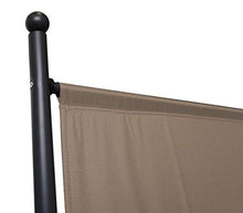 QUICK STAR Paravento da Giardino 180 x 178 cm Divisorio in Tessuto Balcone Protezione della Privacy Beige