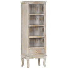 vidaXL Credenza Grigio 45x30x130 cm in Legno Massello di Mango