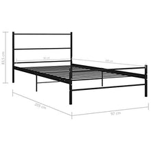 SKM Giroletto Nero in Metallo 90x200 cm (13.7kg)