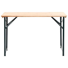 vidaXL 3X Legno d'Abete Tavolo da Birra Panche Pieghevoli Arredo da Giardino