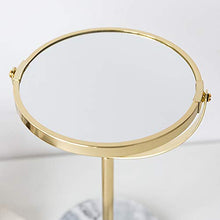 WUYANJUN Specchio cosmetico bifacciale con base in marmo, elegante e bello, specchio trasparente, adatto per bagno e camera da letto.