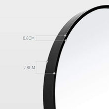 Bathroom mirror JWZQ Specchio a Parete Rotondo con mensola, specchi da Bagno 40~70 cm per Parete, Specchio cosmetico per Ingresso, Bagno e Camera da Letto