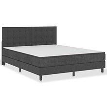 FAMIROSA Letto a Molle Grigio Scuro in Tessuto 160x200 cm-4713