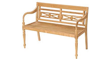 Teako Design Panca da Giardino Aoste, in Legno Massiccio di Teak, Larghezza 150 cm