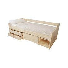 Letto con cassetti Emma naturale