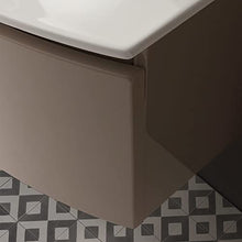 Kiamami Valentina MOBILE BAGNO SOSPESO CM82 CON CASSETTONE CURVO CAPPUCCINO LUCIDO | RIVA