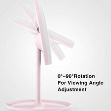 Specchi per Trucco LED LED Vanity Light Specchio cosmetico Dormitorio Pieghevole Portatile Beauty Desktop Controsoffitto Touch Screen Mirror