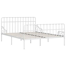 SKM Giroletto con Doghe Bianco in Metallo 200x200 cm (30kg)
