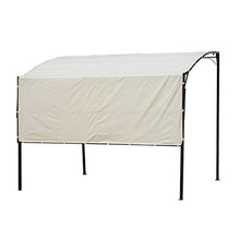 miozzi Pergola da Giardino 3x2.5m in Acciaio con Copertura in Tessuto Beige