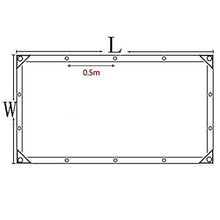 YJFENG Telone in Plastica Trasparente, Pannello Laterale per Tenda da Gazebo, PVC Resistente all'Acqua con Occhielli, per Piante Serra Giardino Pensile (Color : Chiaro, Size : 1.6X5M)