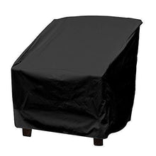 Terrazza Copertura per Sedie Anti Polvere Anti-UV Impermeabile Rip Resistente Copertura per Mobili Sedia Divano Tavolo Protettore per Poltrona Giardino in Vimini All'aperto (Black) - Arredi Casa