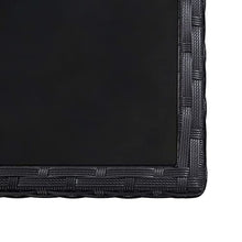 SKM Set da Pranzo da Giardino 17 pz con Cuscini in Polyrattan Nero (167.9kg) Nero-6431