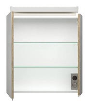 Set arredo bagno City (6 pezzi), incl. 2x Lavabo Subway 2.0 rovere chiaro
