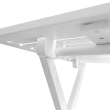 vidaXL Legno di Acacia Tavolino da caffè da Giardino Pieghevole Bianco Tavolo